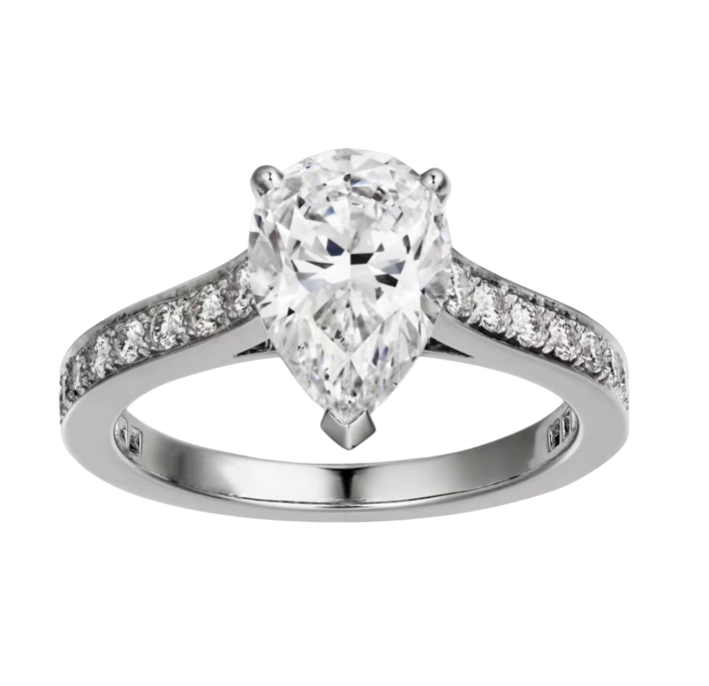 Signature Pear Diamond Ring