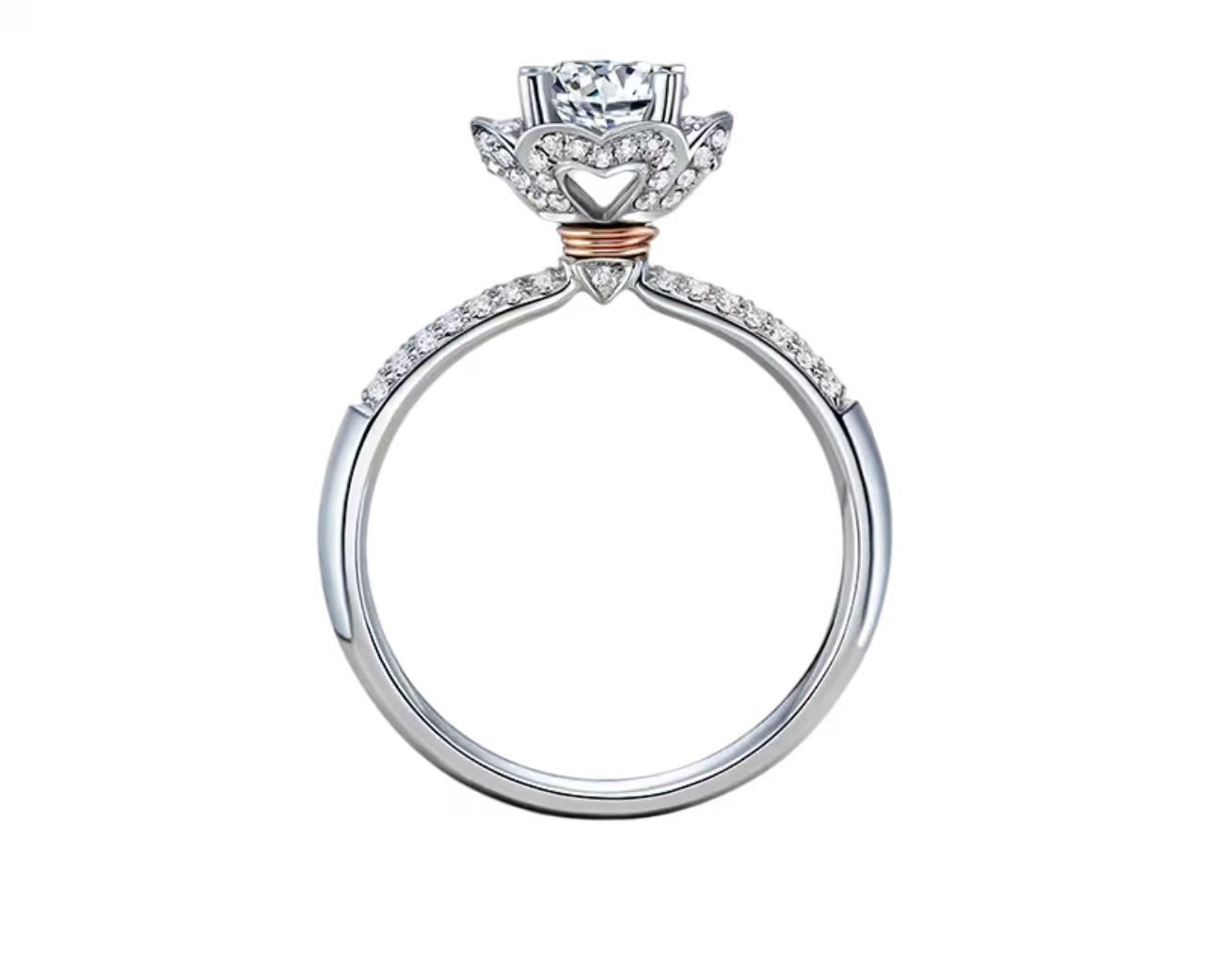 Oval Halo Diamond Ring